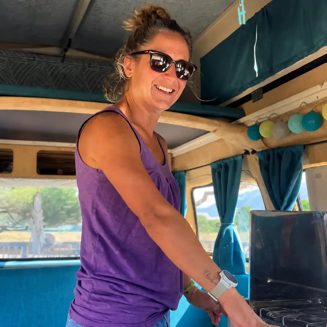Camille, fondatrice d'I Picculi Combi à Ajaccio
